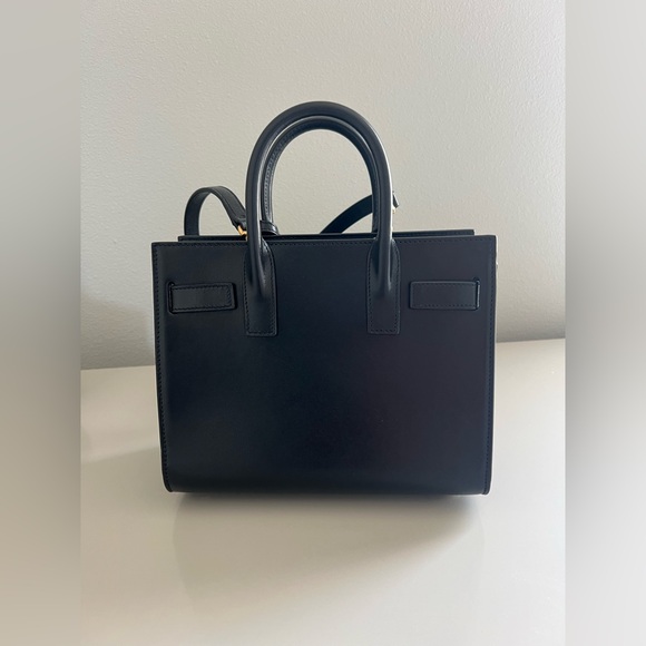 Saint Laurent Sac de Jour Nano in black smooth leather - Picture 4 of 14